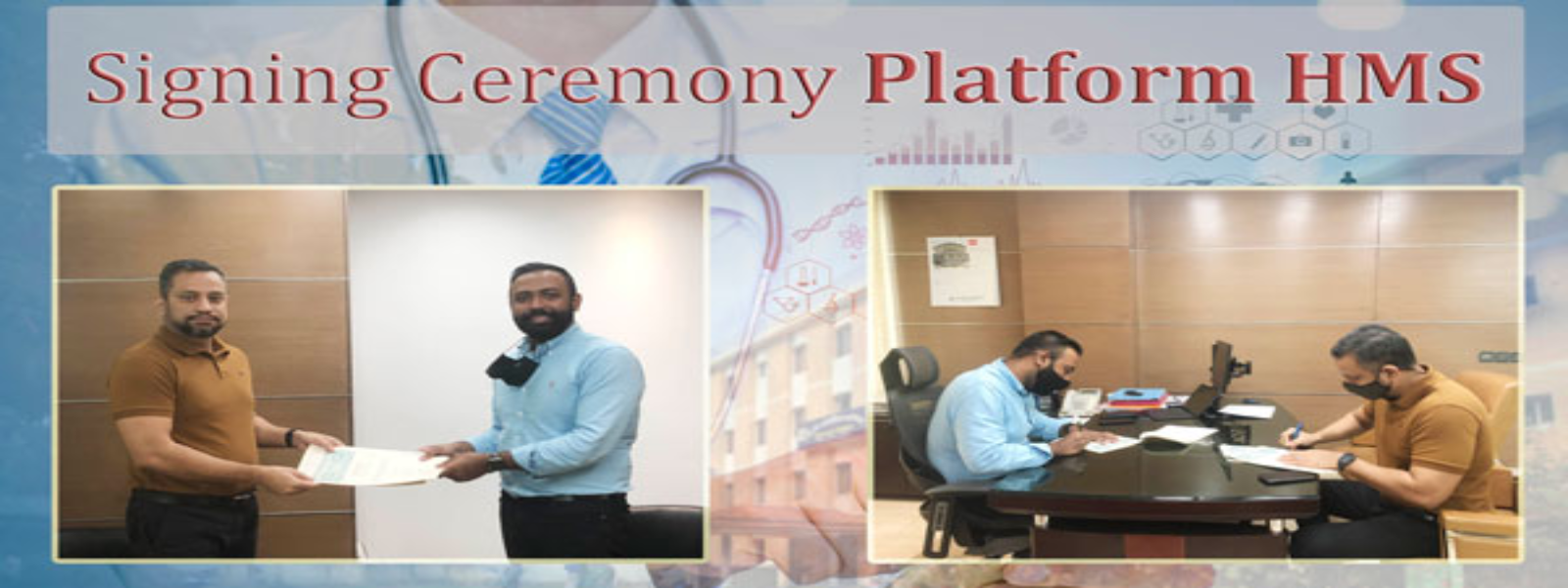 Signing ceremony Platform HMS with JK Memorial Hospital of JK Group