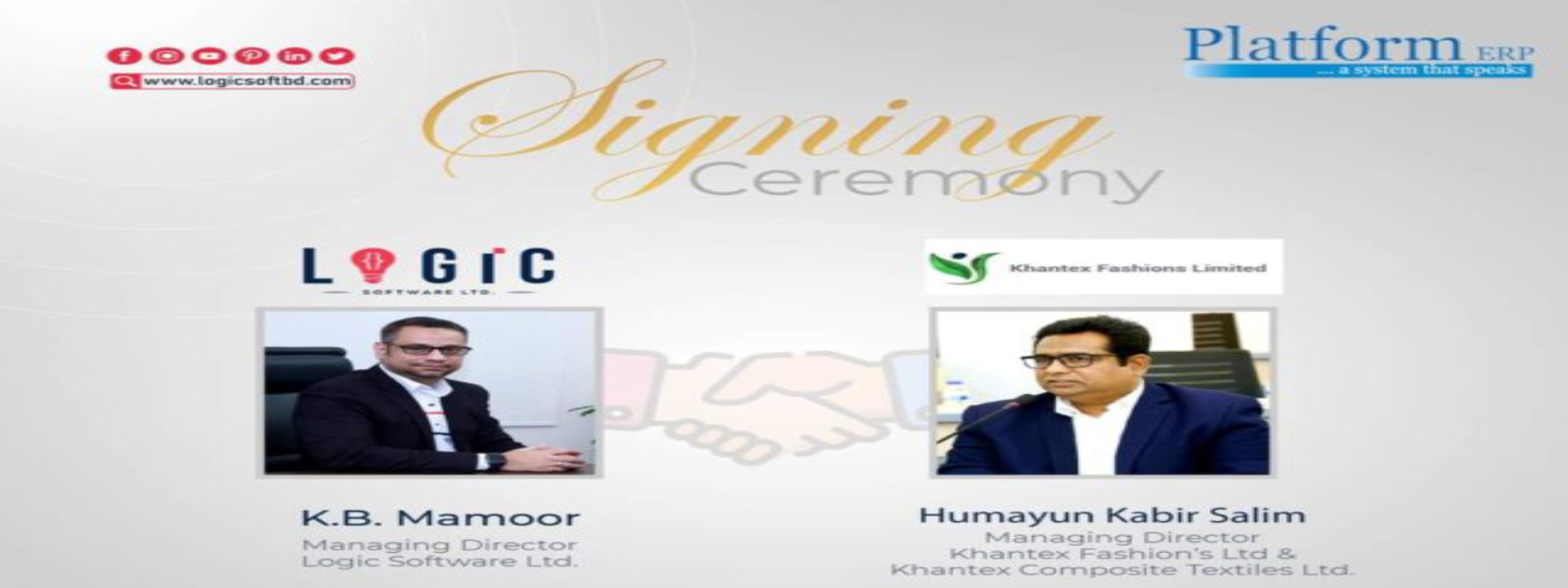 Logic Software Ltd and Khantex Fashion’s Limited Unveil a Fashion-Tech Symphony: A Milestone in Digital Transformation